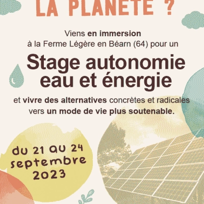 Stage «Autonomie Eau et Énergies» (64)