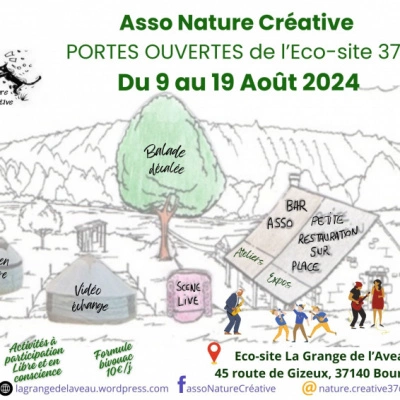 Portes Ouvertes Eco-Site 37 du 9 au 19 Aout 2024