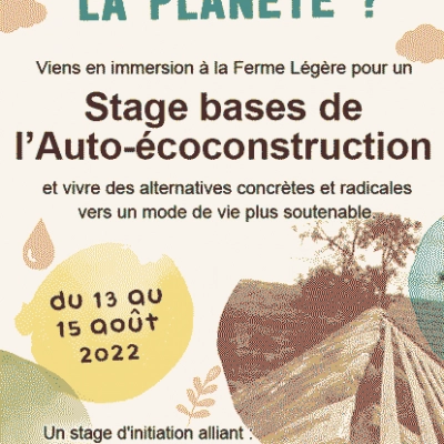 Stage «Bases de l'Auto-Éco-Construction» (64)