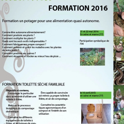 Formation un Potager pour une Alimentation Quasi Autonome. (77)