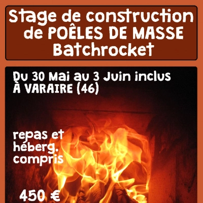 Stage Construction d'un Poêle de Masse Batchrocket (46)