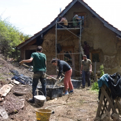 Chantier Enduits Terre-Paille (07)