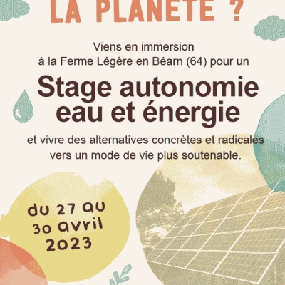 Stage «Autonomie Eau et Énergies» (64)