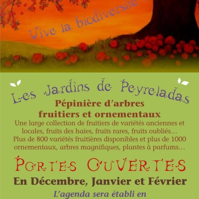 Porte Ouverte aux Jardins Pépinière de Peyreladas (23) - Arbres Fruitiers et (…)