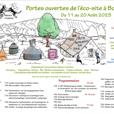 Portes Ouvertes Eco-Site Bourgueil (37) du 11 au 20 Aout (37)